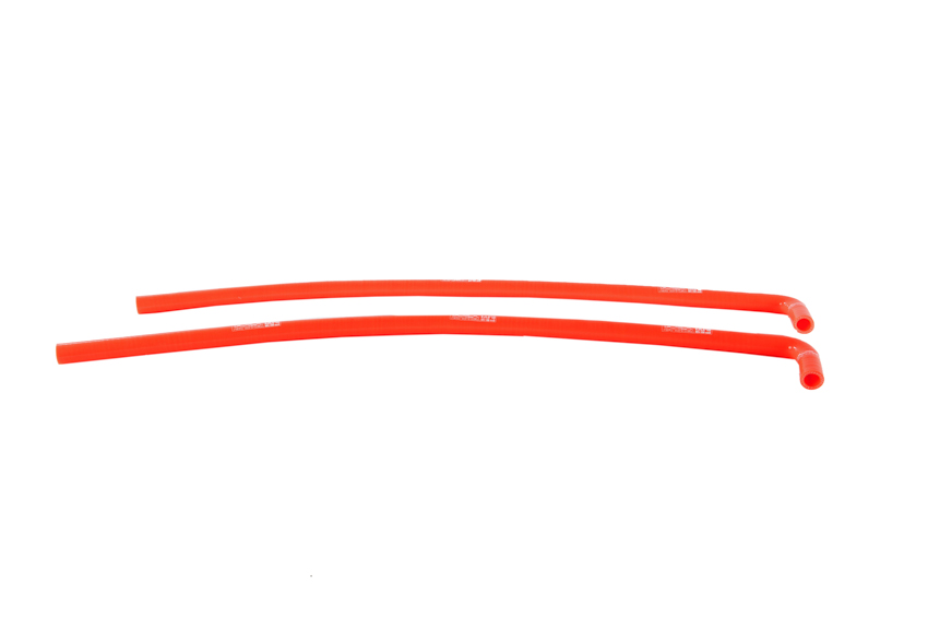 TUBO IN SILICONE ARANCIO A DOPPIA CURVA 90° (2 pz.)